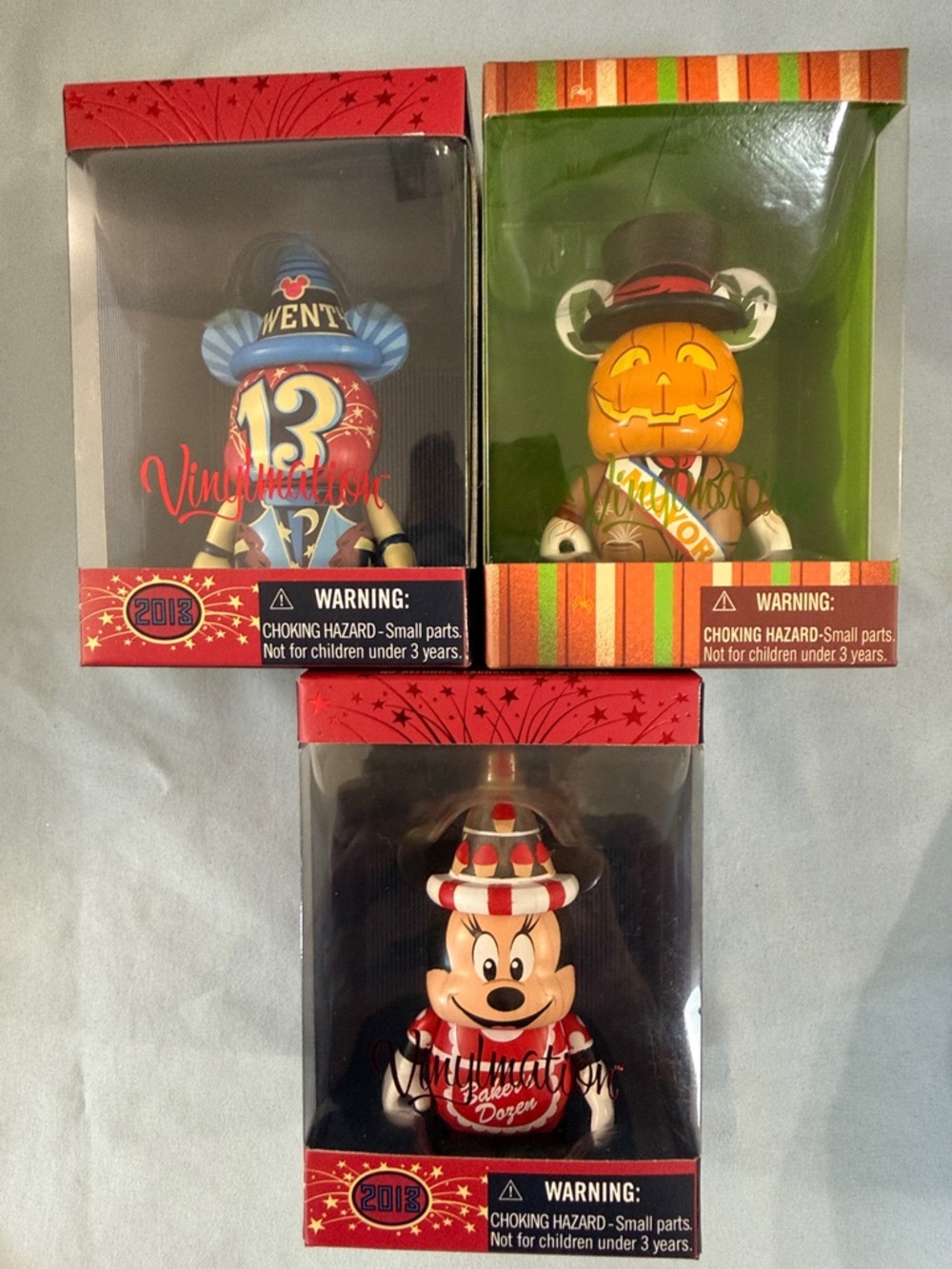 Disney 2013 Vinylmations LE Halloween, Minnie, Mickey